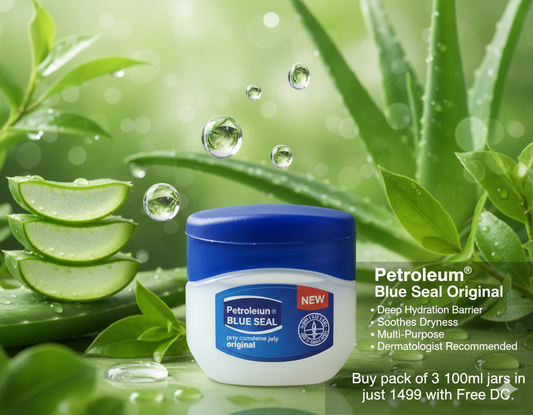 Petroleum Blue Seal Pure Petroleum Jelly Original (Pack of 3)